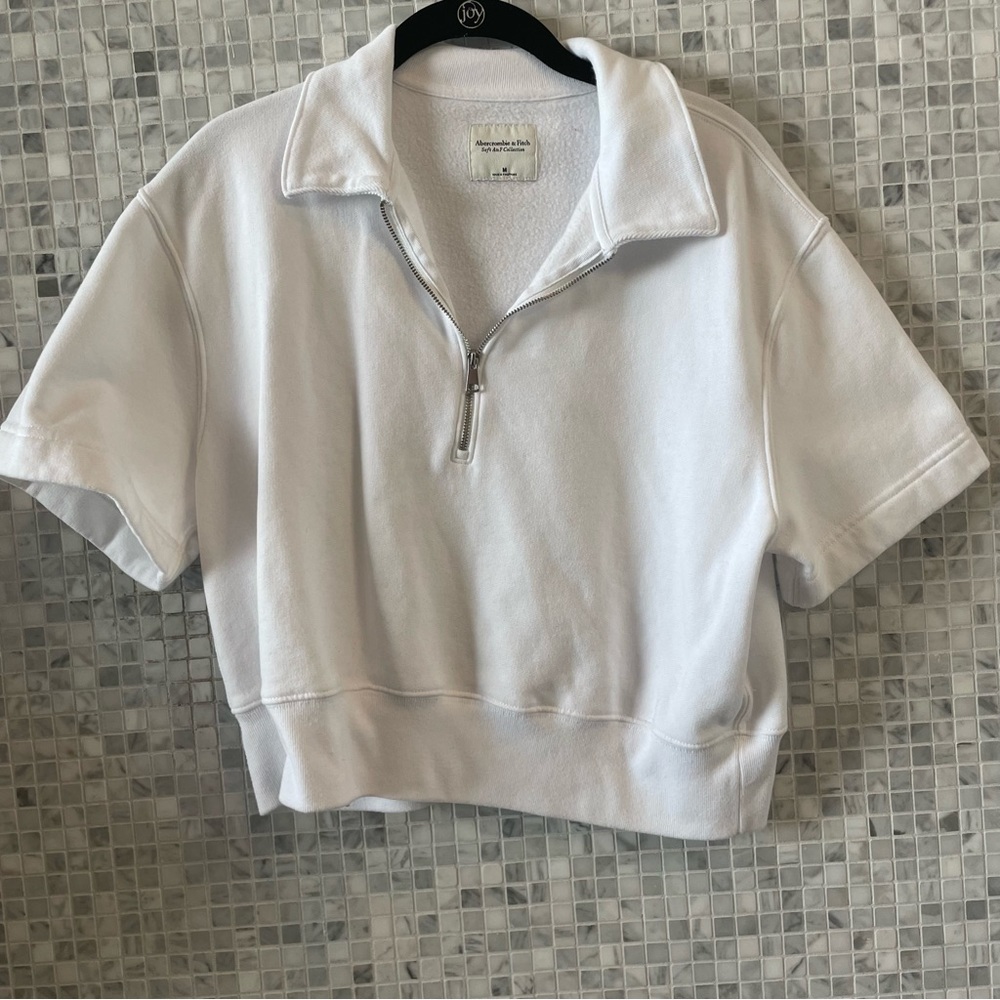 Abercrombie Short Sleeve Zip Polo